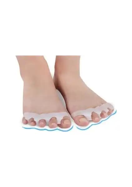 Berrin Store 5 Parmak Ayıran Silikon Geçmeli Makara ile ayak deformasyonlarını önleyin