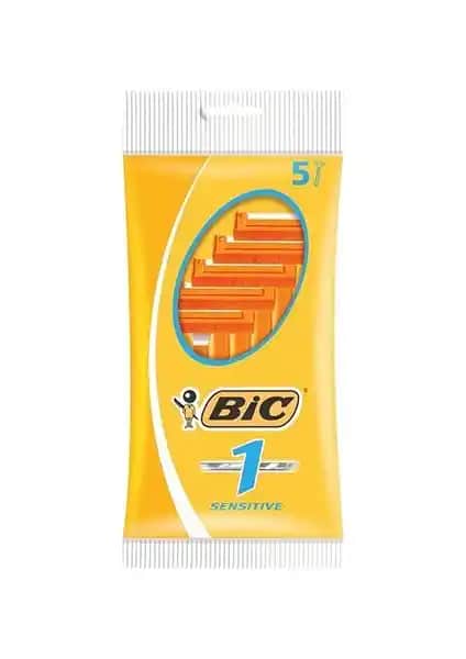 Bic Bıc 1 Sensıtıve 5'li Poşet Tıraş Bıçağı Günlük ve Seyahat Kullanımı İçin Uygun