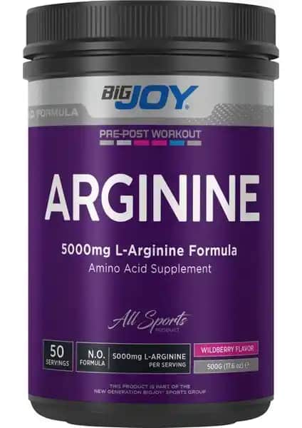 BigJoy L-Arginine Toz: Kas Gelişimi ve Performansı Artıran Yüksek Kaliteli Takviye