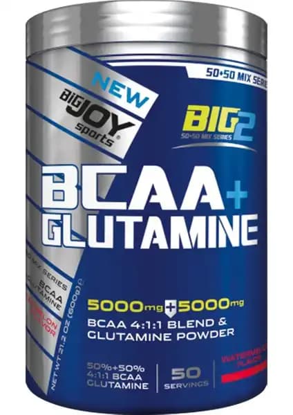 Bigjoy Sports BCAA Glutamine Karpuz Aromalı Spor Takviyesi Performans ve Kas Onarımı Destekler