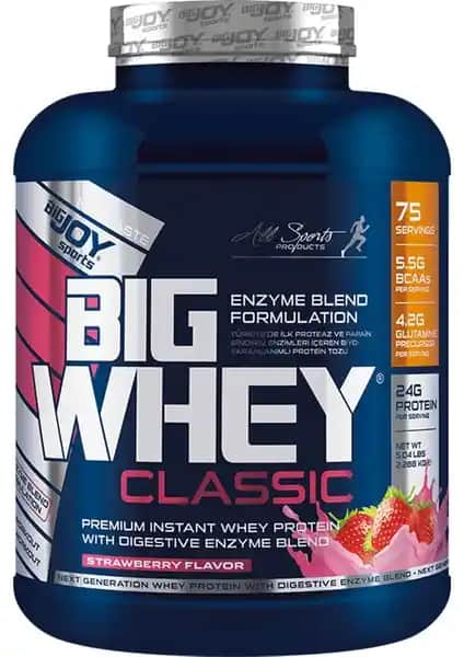 Bigjoy Sports Bigwhey Whey Protein Tozu Çilekli: Yüksek Kaliteli Sporcu ve Sağlıklı Yaşam Takviyesi