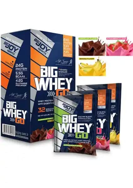 Bigjoy Sports Bigwheygo Mix: Yüksek Kaliteli Whey Proteini ile Kas Gelişimini Destekleyin