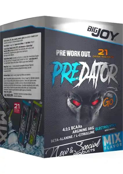 Bigjoy Sports Predator Preworkout ile Antrenman Performansınızı Artırın Güç ve Enerji Desteği