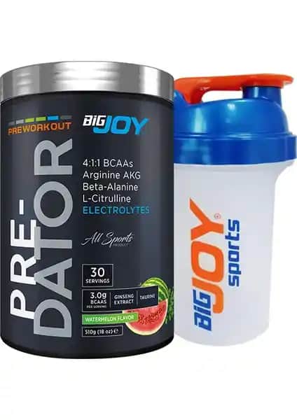 Bigjoy Sports Predator Preworkout Karpuz Aroması ile Güçlü Antrenman Destekleri