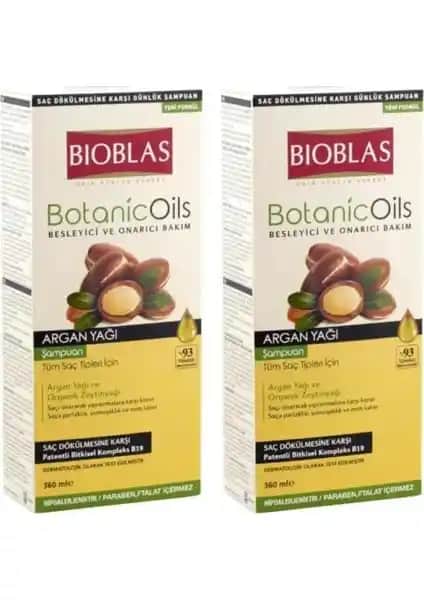 Bioblas Botanic Oils Argan Yağlı Şampuan Doğal İçeriklerle Saç Dökülmesine Karşı Güçlü Bakım