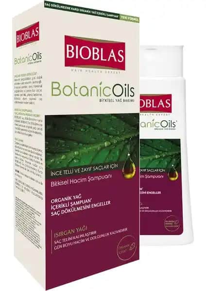 Bioblas Botanic Oils Isırgan Yağlı Şampuanı İnce Telli Saçlar İçin Doğal ve Güçlendirici Çözüm