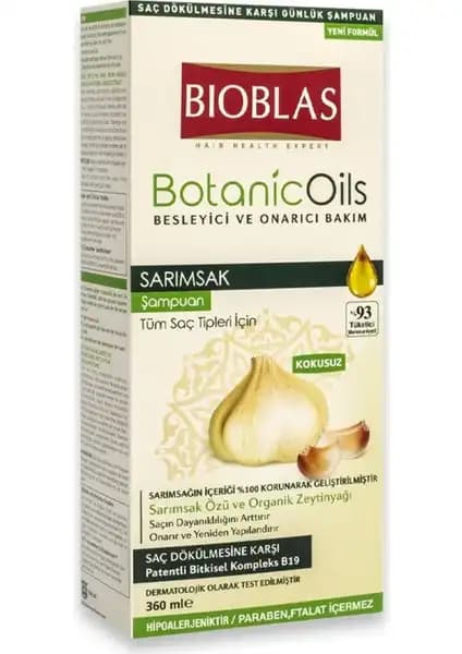 Bioblas Botanic Oils Sarımsak Şampuanı Saç Dökülmesine Karşı Doğal ve Etkili Çözüm