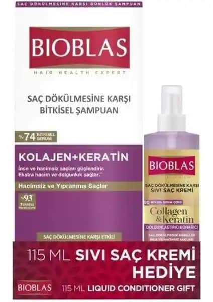 Bioblas Keratin Şampuan ve Sıvı Saç Kremi: İnce Tellilere Yönelik Hacim ve Güç Artırıcı Bakım