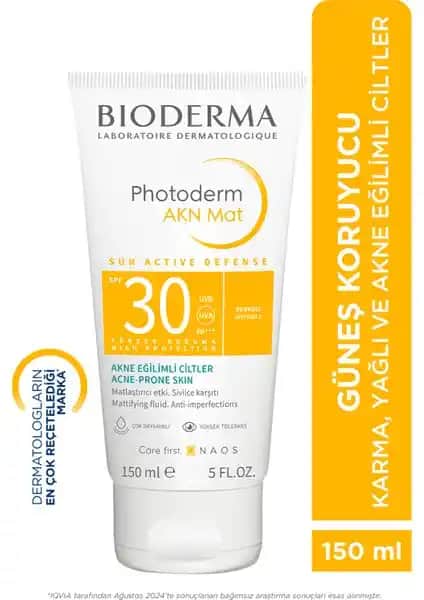 Bioderma Photoderm AKN Mat Güneş Kremi Yağlı ve Akneye Eğilimli Ciltler İçin Koruma