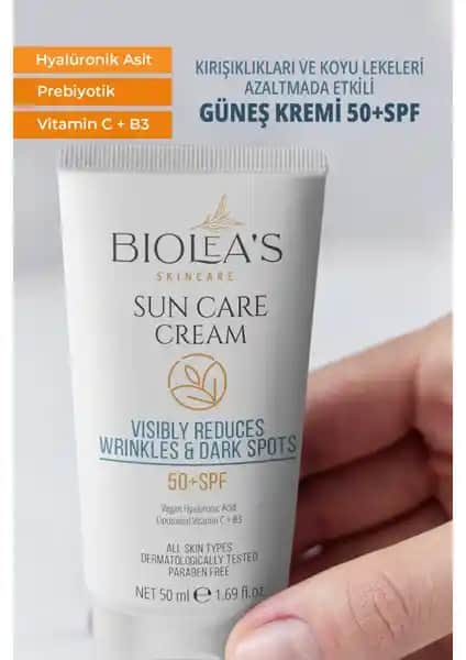 Biolea Güneş Kremi 50 SPF ile Kırışıklık ve Lekeleri Azaltan Doğal Koruma