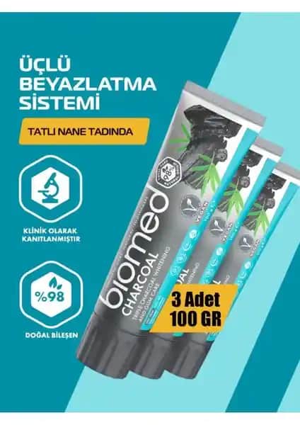Biomed Charcoal Kömür Diş Macunu: Doğal İçeriklerle Güçlü ve Parlak Gülüş