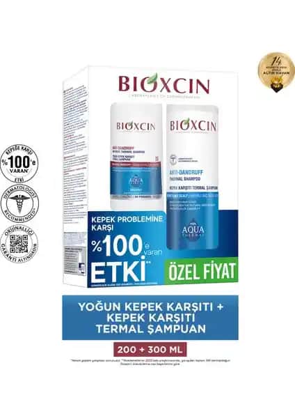 Bioxcin Aquathermal DS Kepeğe Karşı Etkili Saç Derisi Şampuan Seti Özellikleri ve Faydaları