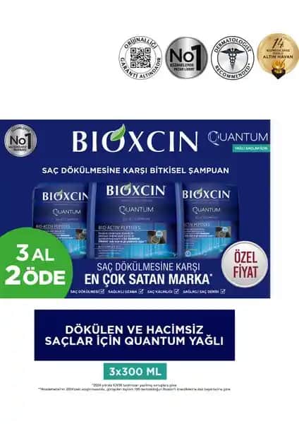 Bioxcin Quantum Bio-Activ Şampuan: Yağlı Saçlar İçin Güçlendirici ve Temizleyici Çözüm
