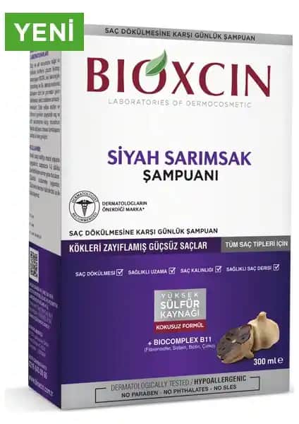 Bioxcin Quantum Siyah Sarımsaklı Şampuan ile Saç Sağlığını Güçlendirin ve Dökülmeyi Azaltın