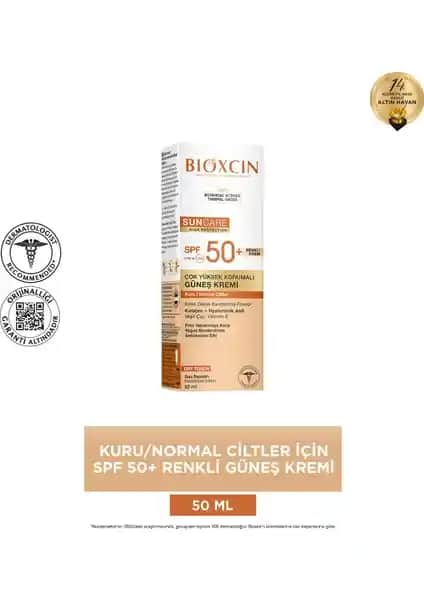 Bioxcin Renkli Sun Care SPF 50 Güneş Kremi Yüksek Koruma ve Kullanım Özellikleri