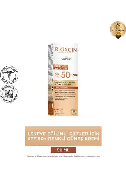 Bioxcin Sun Care Çok Yüksek Koruma Renkli Güneş Kremi Hassas ve Leke Eğilimli Ciltler İçin