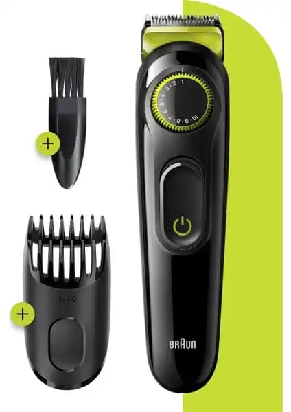 Braun BT 3221 Çok Yönlü Erkek Bakım Cihazı: Kablosuz Saç ve Sakal Şekillendirme