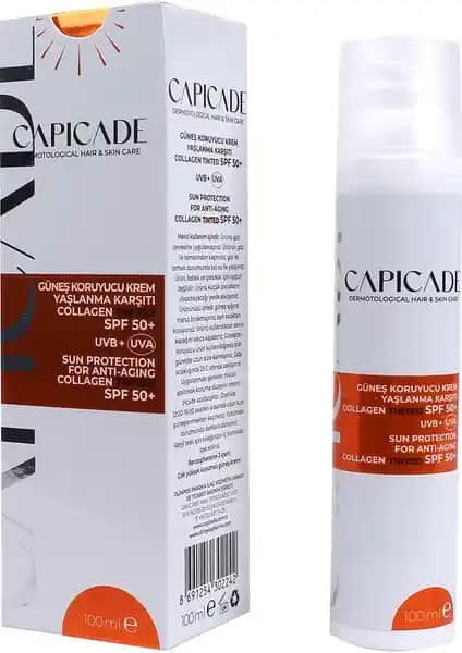 Capicade SPF 50+ Kollajenli Renkli Güneş Koruyucu Krem: Yüksek Koruma ve Cilt Bakımı Özellikleri