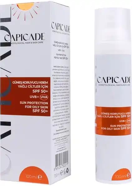 Capicade SPF50+ Güneş Koruyucu Krem Yağlı ve Akne Eğilimli Ciltler İçin Uygun Ürün Özellikleri