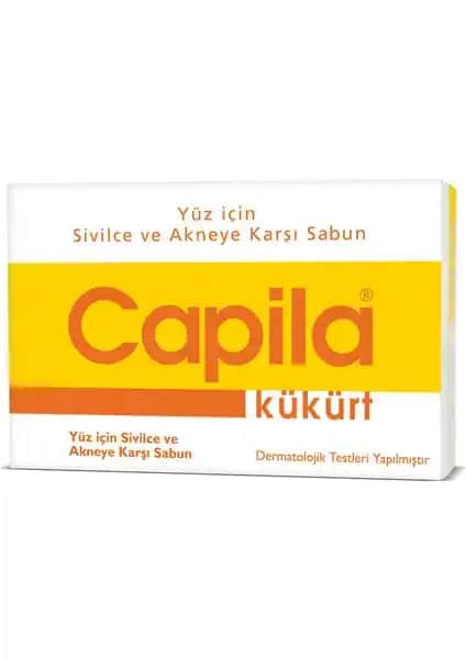 Capila Doğal Kükürtlü ve Katranlı Cilt Temizleme Sabunu Akne ve Sivilce Sorunlarına Çözüm
