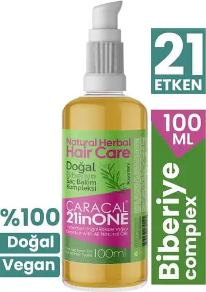 Caracal Rosemary Complex 21-In-1 Yoğun Onarıcı Saç Bakım Yağı Doğal ve Vegan Formülüyle Güçlendirici