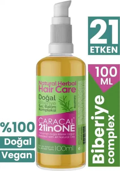Caracal Rosemary Complex 21-In-1 Yoğun Onarıcı Saç Bakım Yağı Doğal ve Vegan Formülüyle Güçlendirici