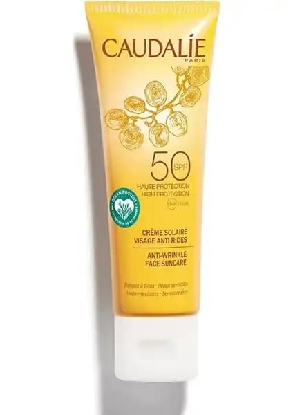 Caudalie Anti Wrinkle Face Suncare SPF 50 Güneş Koruyucu ve Cilt Bakım Kremi