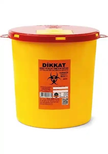 Çelikpençe 5'li Kesici ve Delici Tıbbi Enfekte Atık Kutusu Güvenli ve Pratik Çözüm