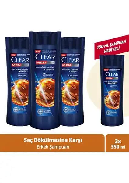 Clear Men Kepeğe Karşı Etkili Şampuan Erkeklerin Saç Sağlığı ve Kepek Kontrolü İçin Güçlü Çözüm