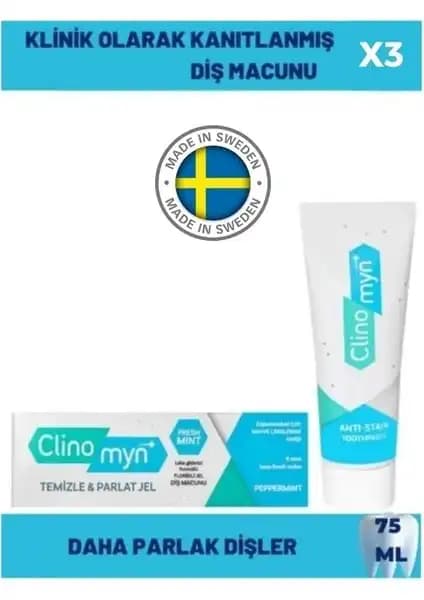 Clinomyn Fresh Temizleme ve Parlatma Diş Macunu: Günlük Kullanım İçin Etkili ve Güvenilir Diş Bakım Ürünü