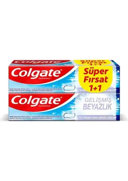 Colgate Gelişmiş Beyazlık 50ml 1+1: Etkili Diş Beyazlatıcı ve Sağlık Destekleyici Ürün