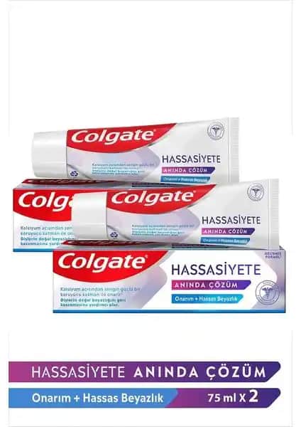 Colgate Hassasiyete Anında Çözüm Onarım ve Beyazlatıcı Diş Macunu Özellikleri ve Faydaları