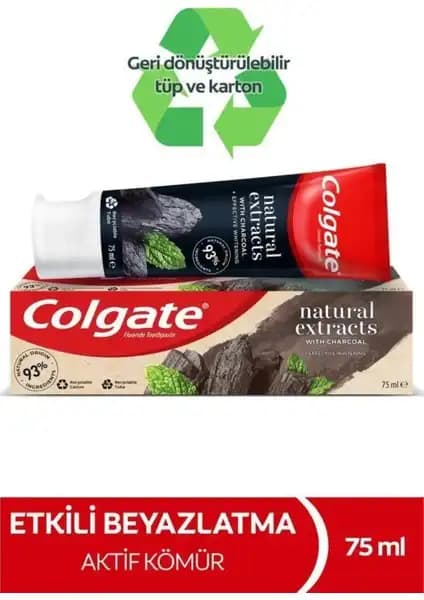 Colgate Natural Extracts Aktif Karbon ve Nane Diş Macunu: Doğal İçeriklerle Ferah ve Etkili Temizlik