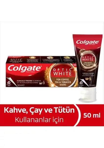 Colgate Optic White Kahve Çay ve Tütün Lekelerine Karşı Güvenilir Diş Macunu Ürün Tanıtımı ve Özellikleri