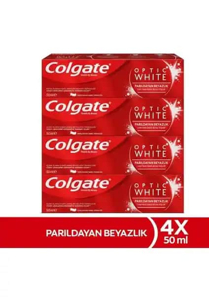 Colgate Optic White Parıldayan Beyazlık Diş Macunu ile Sağlıklı ve Parlak Gülüşler
