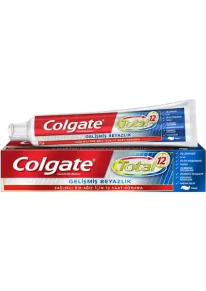 Colgate Total 12 Gelişmiş Beyazlık Diş Macunu: Beyazlatma ve Koruma Özellikleri