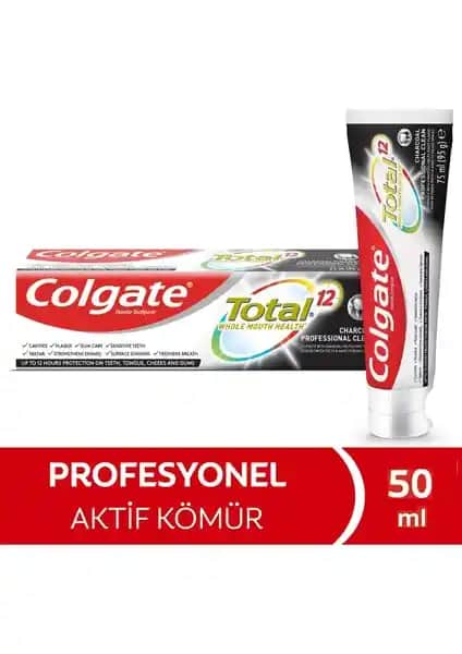 Colgate Total Charcoal Kömürlü Diş Macunu: Güçlü ve Doğal Temizlik Sağlayan Profesyonel Kalite