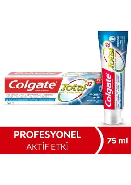 Colgate Total Profesyonel Aktif Etki Diş Macunu ile sağlıklı ve beyaz bir gülüş elde edin
