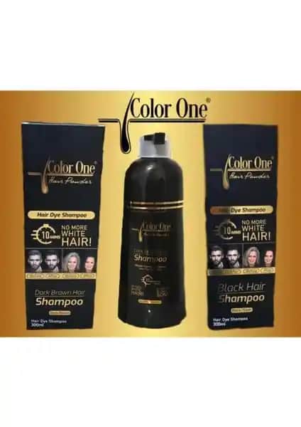 Color One Hair Siyahlaştırıcı Şampuan Boya 300 Ml - Boyalı Saçlar İçin Derin Koyu Renk Sağlar