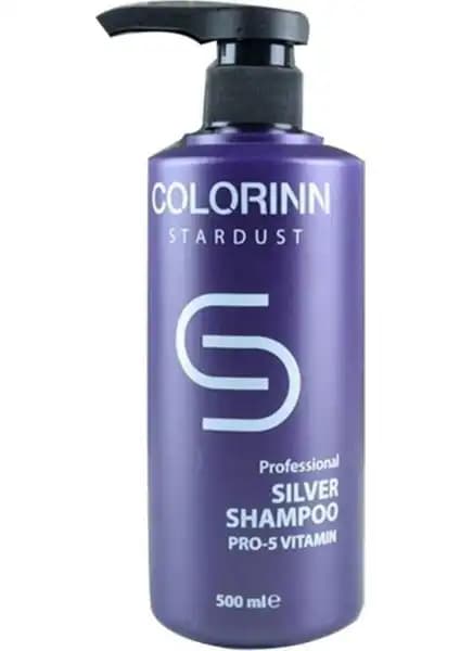 Colorinn Stardust Silver Mor Şampuan Boyalı Saçlar İçin Renk Koruma ve Parlaklık Sağlayan Ürün
