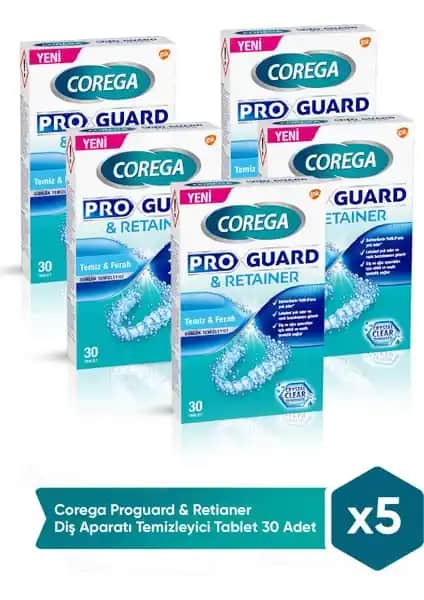 Corega Proguard & Retainer Temizleyici Tabletleri ile Diş Aparatı Hijyeninizi Koruyun