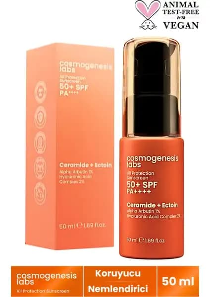 Cosmogenesis Labs Yüksek Koruma SPF 50+ Güneş Kremi: Çok Fonksiyonlu ve Doğal İçeriklerle Güçlü Koruma