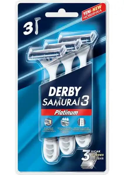 Derby Samurai 3 Platinum Tıraş Bıçağı Seti: Yüksek Performans ve Dayanıklılık