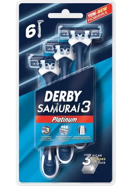 Derby Samurai 3 Tıraş Bıçağı: Uzun Ömürlü ve Konforlu Tıraş Deneyimi