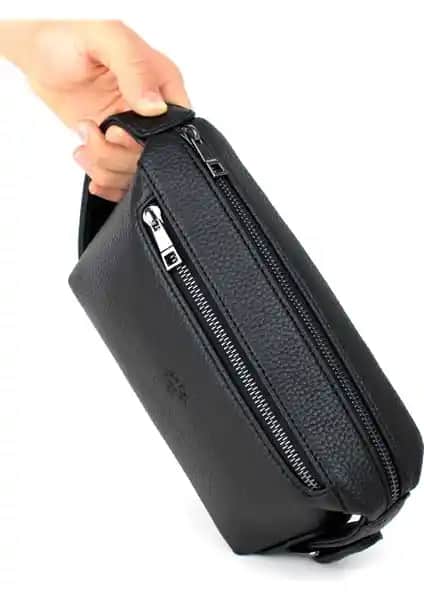 Derise Erkek Siyah El Çantası: Şık ve Dayanıklı Günlük ve İş Kullanımı İçin