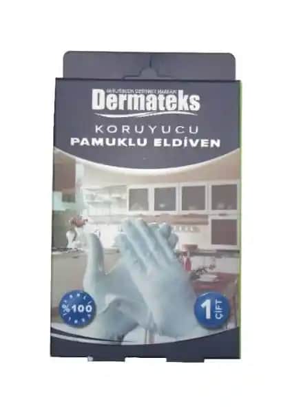 Dermateks Koruyucu Pamuklu Eldiven Large: Güvenli ve Konforlu Cilt Bakım Eldiveni