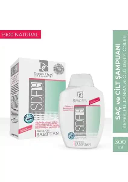 Dermo Clean Sdf19 Saç ve Cilt Şampuanı Kepek ve Dökülmeye Karşı Güçlü Çözüm