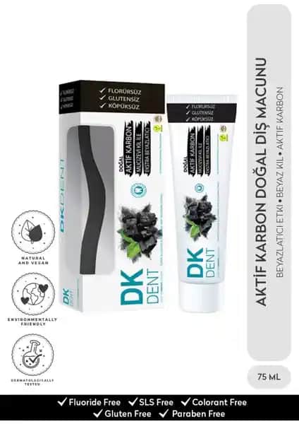 Dermokil DKDENT Vegan Aktif Karbonlu Diş Macunu: Doğal ve Güçlü Ağız Bakımı Çözümü