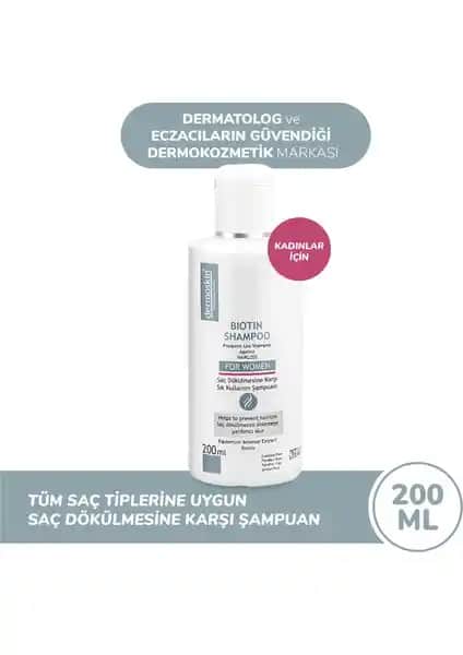 Dermoskin Kadın Biotin Şampuanı ile Saç Dökülmesine Karşı Güçlü ve Sağlıklı Saçlar
