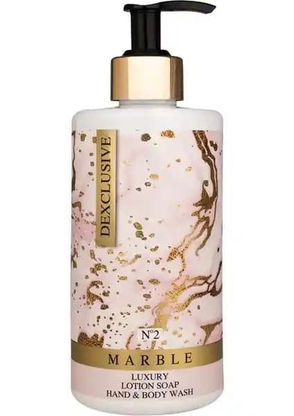 Dexclusive Marble Series No:2 Lüks Losyonlu Sıvı Sabun 400 ml şık ve fonksiyonel tasarım